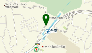 台原駅 タクシー乗り場の地図画像