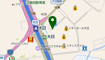 大日駅 タクシー乗り場の地図画像