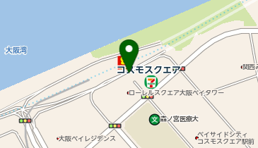 コスモスクエア駅 タクシー乗り場の地図画像