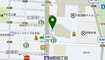 谷町四丁目駅出口1-A タクシー乗り場の地図画像