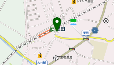 星田駅 タクシー乗り場の地図画像