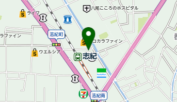 志紀駅 タクシー乗り場の地図画像
