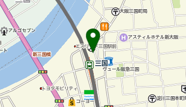 三国(大阪府)駅 タクシー乗り場の地図画像