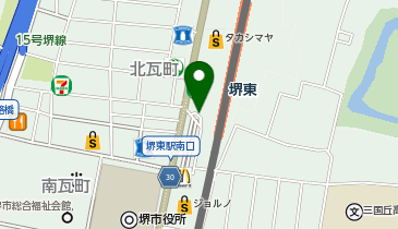 堺東駅西出口 タクシー乗り場の地図画像