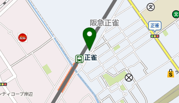 正雀駅東口 タクシー乗り場の地図画像