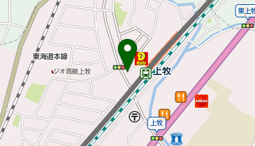 上牧(大阪府)駅 タクシー乗り場の地図画像