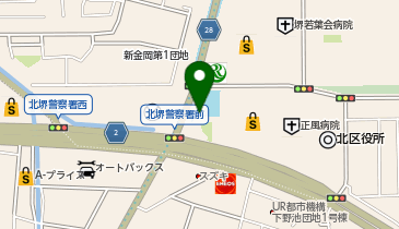 新金岡駅出口2 タクシー乗り場の地図画像