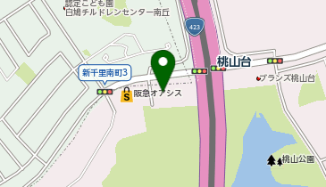 桃山台駅 タクシー乗り場の地図画像