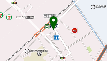 岸辺駅 タクシー乗り場の地図画像