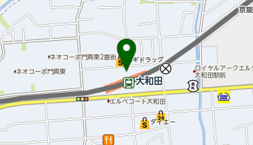 大和田(大阪府)駅 タクシー乗り場の地図画像