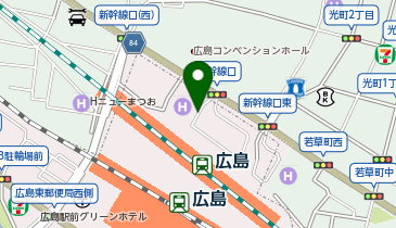 広島駅新幹線口 タクシー乗り場の地図画像