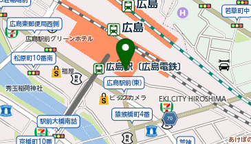 広島駅南口 タクシー乗り場の地図画像