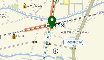 新下関駅南口 タクシー乗り場の地図画像