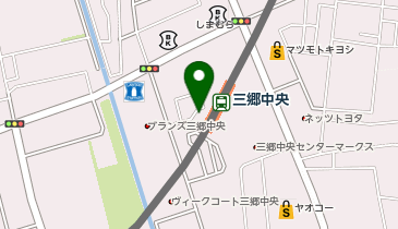 三郷中央駅 タクシー乗り場の地図画像