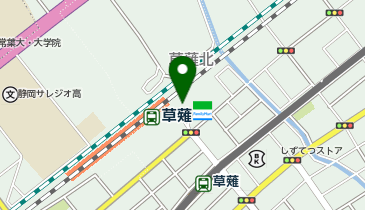 草薙(東海道本線)駅 タクシー乗り場の地図画像