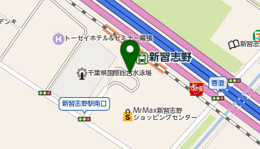 新習志野駅南口 タクシー乗り場の地図画像