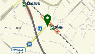 幕張駅南口 タクシー乗り場の地図画像