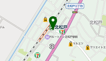北松戸駅東口 タクシー乗り場の地図画像