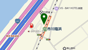 市川塩浜駅 タクシー乗り場の地図画像