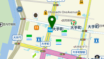 大手町(東京都)駅C7 タクシー乗り場の地図画像