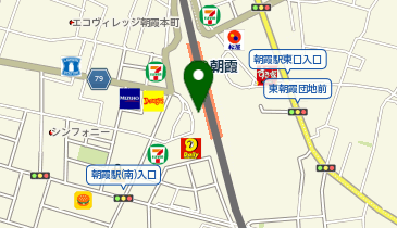 朝霞駅南口 タクシー乗り場の地図画像