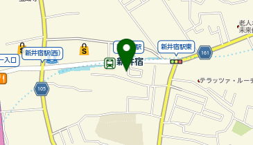 新井宿駅出口2 タクシー乗り場の地図画像