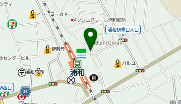 浦和駅東口 タクシー乗り場の地図画像