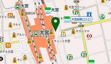 大宮(埼玉県)駅東口(中央) タクシー乗り場の地図画像