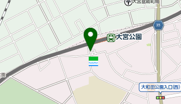 大宮公園駅 タクシー乗り場の地図画像