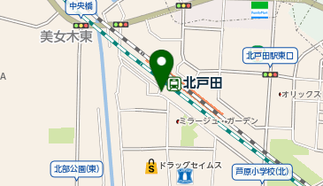 北戸田駅西口 タクシー乗り場の地図画像
