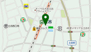 土呂駅東口 タクシー乗り場の地図画像