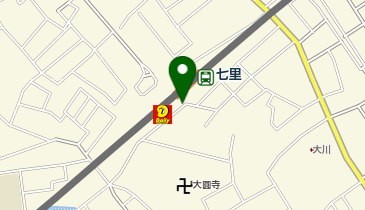 七里駅 タクシー乗り場の地図画像