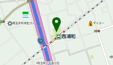 西浦和駅 タクシー乗り場の地図画像