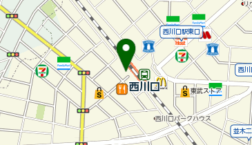 西川口駅西口 タクシー乗り場の地図画像