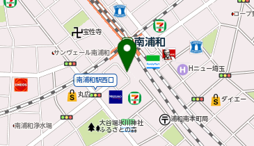 南浦和駅西口 タクシー乗り場の地図画像
