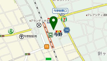 与野駅東口 タクシー乗り場の地図画像