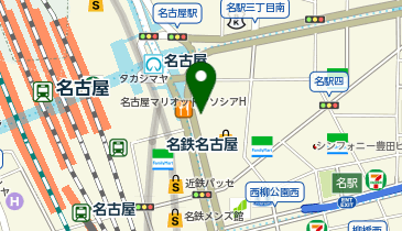 名古屋駅7 タクシー乗り場の地図画像