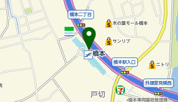 橋本(福岡県)駅2 タクシー乗り場の地図画像