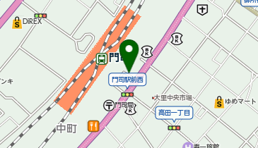 門司駅南口 タクシー乗り場の地図画像