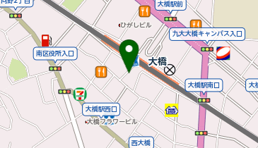 大橋(福岡県)駅西出口 タクシー乗り場の地図画像