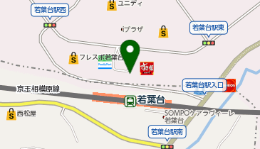 若葉台駅 タクシー乗り場の地図画像