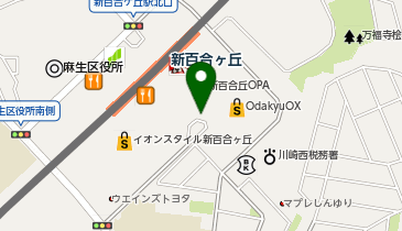 新百合ヶ丘駅南口 タクシー乗り場の地図画像