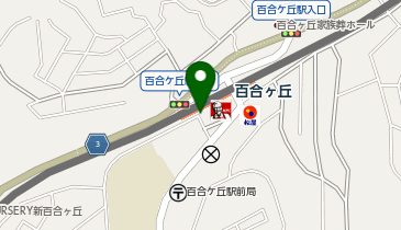 百合ヶ丘駅南口 タクシー乗り場の地図画像