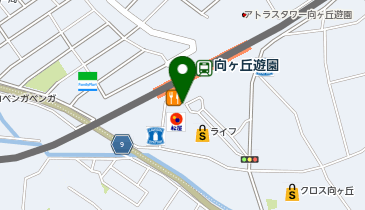 向ヶ丘遊園駅南口 タクシー乗り場の地図画像