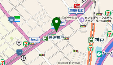 高速神戸駅神戸NO.12 タクシー乗り場の地図画像