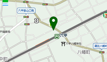 六甲駅出口1 タクシー乗り場の地図画像