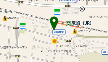 尼崎(東海道本線)駅南出口 タクシー乗り場の地図画像