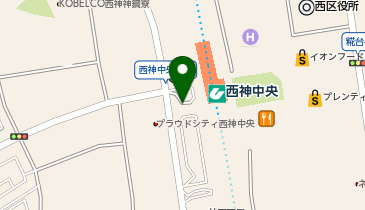 西神中央駅西出口 タクシー乗り場の地図画像
