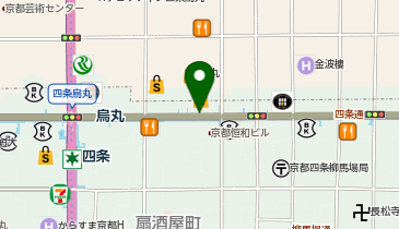 大丸京都店前タクシー乗り場の地図画像