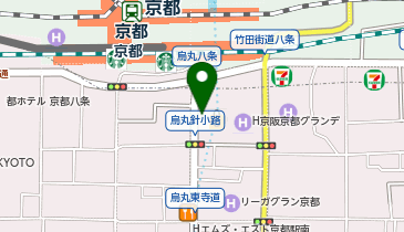 京都アバンティ前タクシー乗り場の地図画像